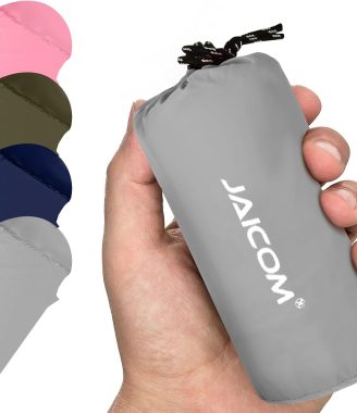 Ultralight Sleeping Bag Liner - 5.3 oz Washable Adult Sleep Sack & Travel Sheets, Self Tan Sleep Sack with Two-Way-Zipper, for Backpacking, Hotel, Camping, Travel